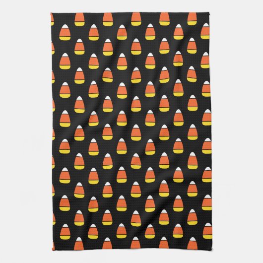 Halloween Candy Corn Pattern Theedoek (Verticaal)