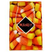 Halloween Candy Corn Personalize Medium Cadeauzakje (Voorkant)
