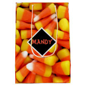 Halloween Candy Corn Personalize Medium Cadeauzakje (Achterkant)