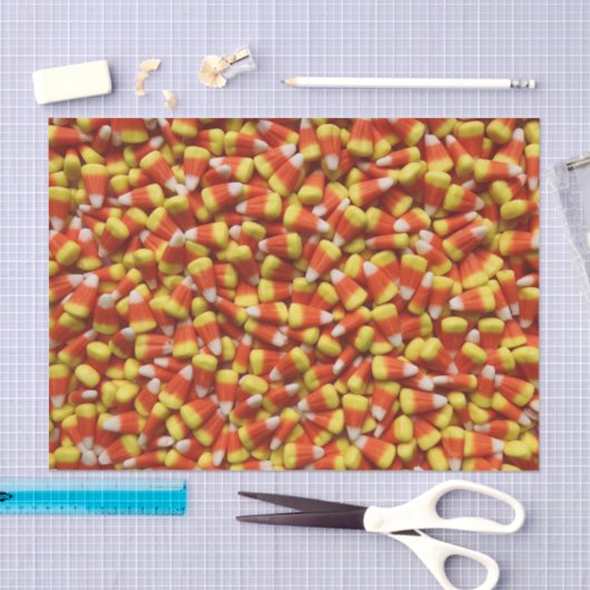 Halloween Candy Corn Photograph Tissuepapier (Craft)