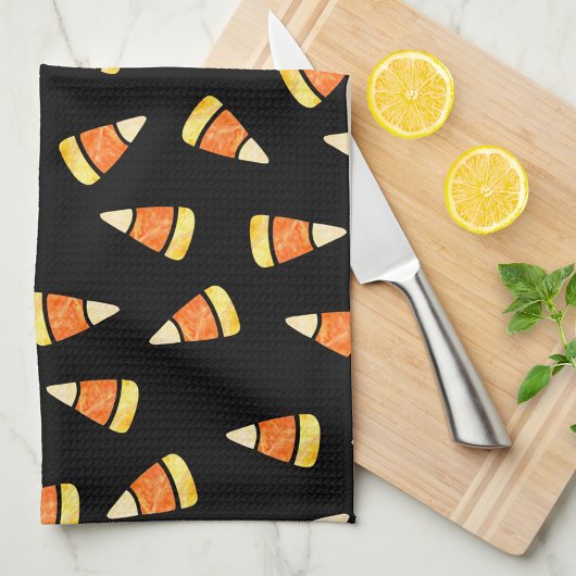 Halloween Candy Corn Print Theedoek