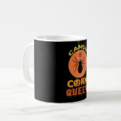 Halloween Candy Corn Queen Birthday Koffiemok (Voorkant links)