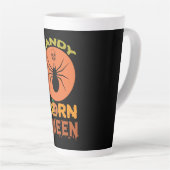 Halloween Candy Corn Queen Birthday Latte Mok (Rechterhoek)