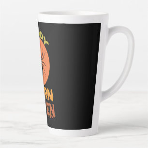 Halloween Candy Corn Queen Birthday Latte Mok