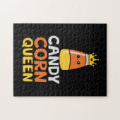 Halloween Candy Corn Queen Crown Cute Birthday Legpuzzel (Horizontaal)