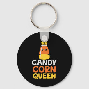 Halloween Candy Corn Queen Crown Cute Birthday Sleutelhanger