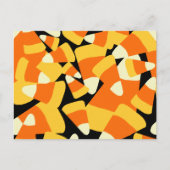 Halloween Candy Corn Seamless Pattern Briefkaart (Voorkant)