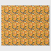 Halloween Candy Corn Seamless Pattern Cadeaupapier (Vlak)