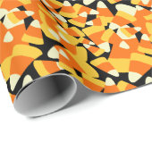 Halloween Candy Corn Seamless Pattern Cadeaupapier (Rol Hoek)