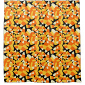 Halloween Candy Corn Seamless Pattern Douchegordijn (Voorkant)
