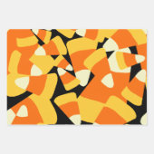Halloween Candy Corn Seamless Pattern Inpakpapier Vel (Voorkant 3)