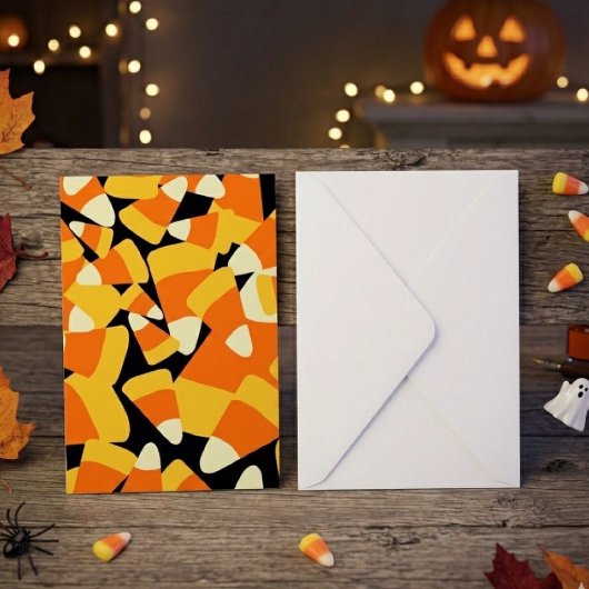 Halloween Candy Corn Seamless Pattern Kaart