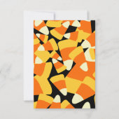 Halloween Candy Corn Seamless Pattern Kaart (Voorkant)