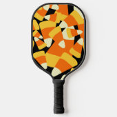 Halloween Candy Corn Seamless Pattern Pickleball Paddle (Voorkant)