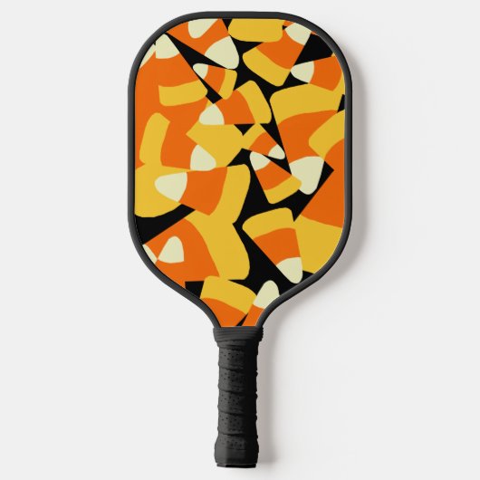 Halloween Candy Corn Seamless Pattern Pickleball Paddle (Achterkant)