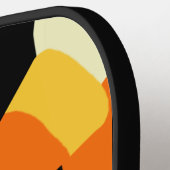 Halloween Candy Corn Seamless Pattern Pickleball Paddle (Links Detail)