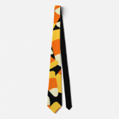 Halloween Candy Corn Seamless Pattern Stropdas (Voorkant)