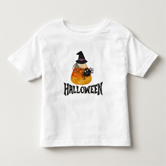 Halloween Candy Corn & Spider Baby T-shirt (Voorkant)