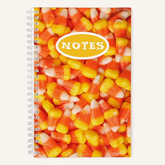 Halloween Candy Corn Spiral Notitieboek (Voorkant)