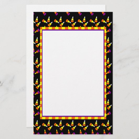 Halloween Candy Corn Stationery Briefpapier (Voorkant / Achterkant)