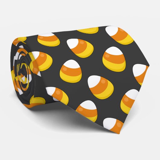 Halloween Candy Corn Stropdas (Opgerold)