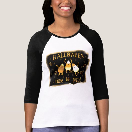 Halloween Candy Corn T-Shirt (Voorkant)