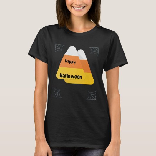 Halloween Candy Corn T-shirt (Voorkant)