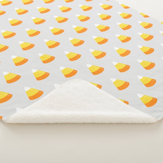 Halloween Candy Corn Treat Sherpa Deken (3/4)