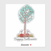 Halloween Candy Corn Tree Sticker (Vel)