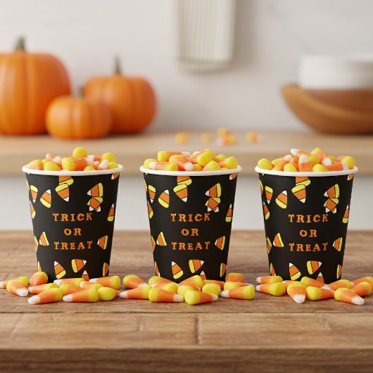 Halloween Candy Corn Trick or treat Papier Cups Papieren Bekers