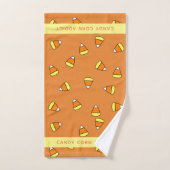 Halloween Candy Corn Verslaafd Sinaasappel Handdoe Handdoek (Handdoek)
