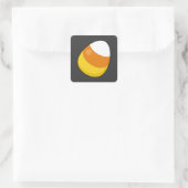 Halloween Candy Corn Vierkante Sticker (Tas)