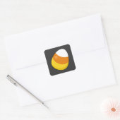 Halloween Candy Corn Vierkante Sticker (Envelop)
