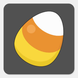 Halloween Candy Corn Vierkante Sticker