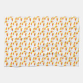 Halloween Candy Corn Waterverf Pattern Theedoek (Horizontaal)