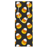 Halloween Candy Corn Wijn Cadeautas (Achterkant)