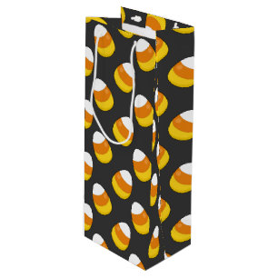 Halloween Candy Corn Wijn Cadeautas