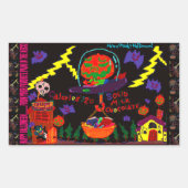 Halloween Candy Rechthoekige Sticker (Voorkant)