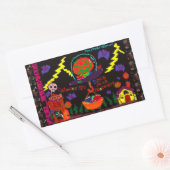 Halloween Candy Rechthoekige Sticker (Envelop)