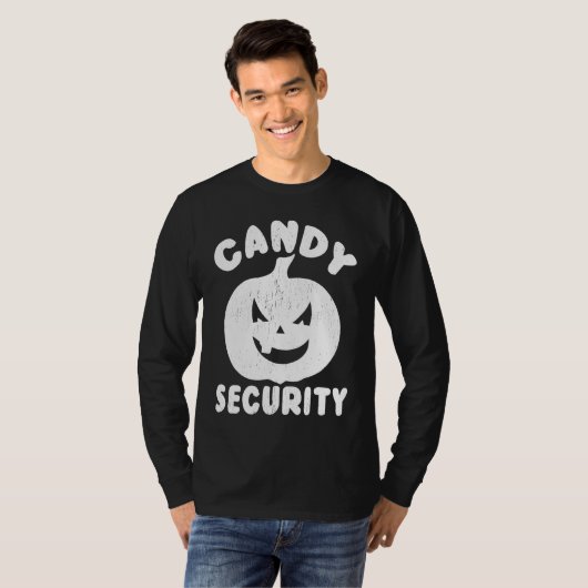 Halloween  Candy Security T-shirt (Voorkant volledig)