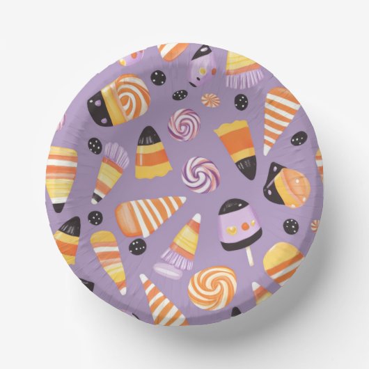 Halloween Candycorn Papieren Kommen (Voorkant)