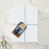 Halloween Cane corso met pompoenen eng Cadeaulabel (Met Touw)