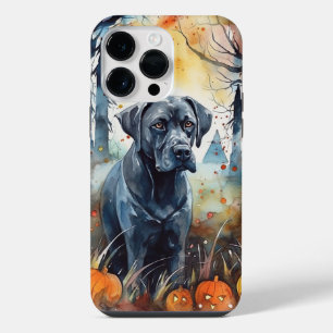 Halloween Cane Corso Met Pompoenen Eng iPhone 14 Pro Max Hoesje