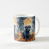 Halloween Cane Corso Met Pompoenen Eng Koffiemok (Voorkant rechts)