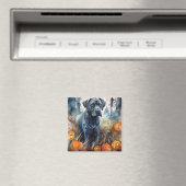 Halloween Cane corso met pompoenen eng Magneet (Insitu (Vaatwasser))