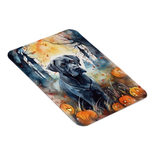 Halloween Cane corso met pompoenen eng Magneet (Rechterzijde)