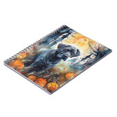 Halloween Cane corso met pompoenen eng Notitieboek (Linkerzijde)