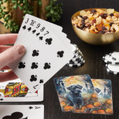 Halloween Cane Corso Met Pompoenen Griezelen Pokerkaarten (Insitu)