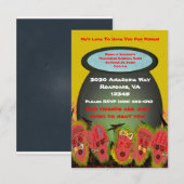 Halloween Cannibal Thmed Tiki Party Bash - Kaart (Voorkant / Achterkant)