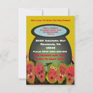 Halloween Cannibal Thmed Tiki Party Bash - Kaart